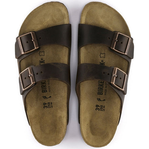 Birkenstock Arizona Oiled Leather Leather Habana Brown Regular Width
